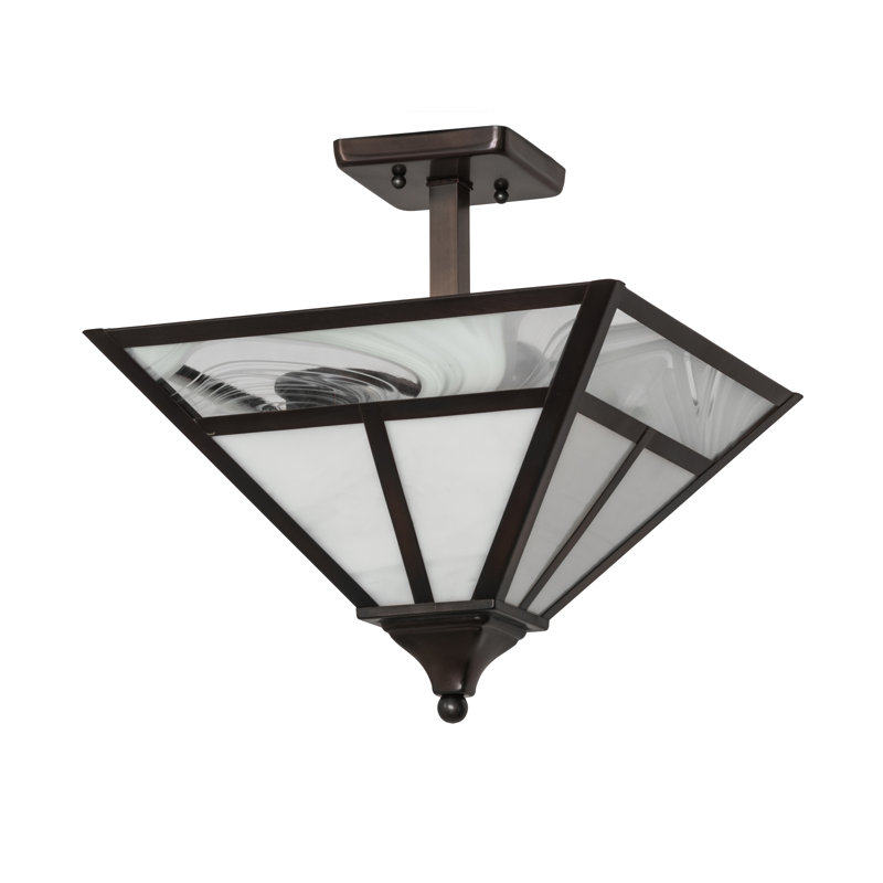 Plafonnier semi-encastré d’extérieur 2 lumières Youngquist