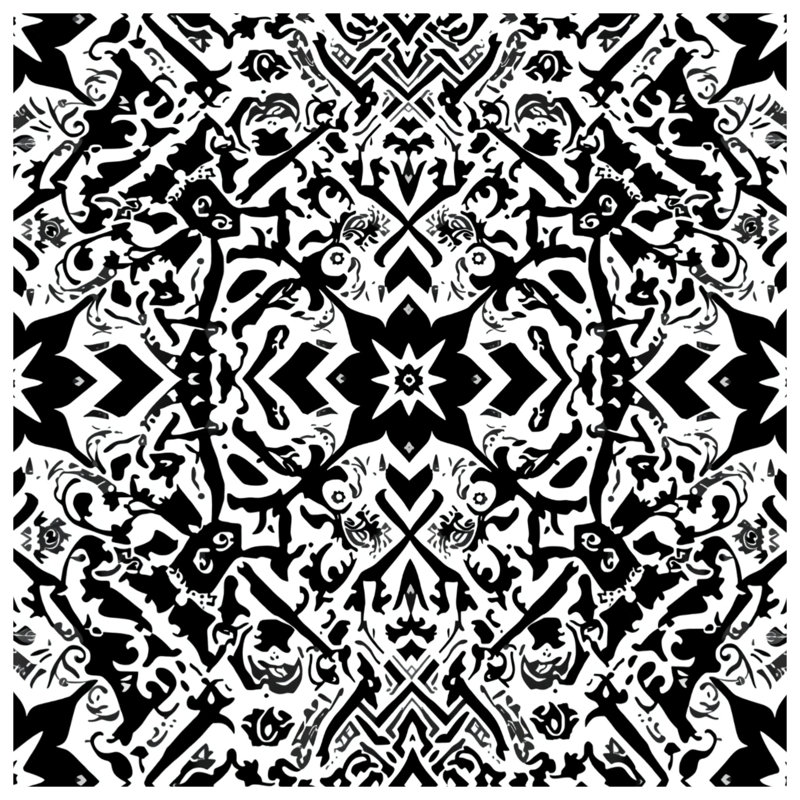 Housses de couette noires et blanches, Grand lit