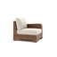 Chaise de patio à accoudoir gauche avec coussins Sunbrella Nico