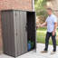 Lifetime Rough Cut HDPE Vertical Storage Cabinet - 1500L