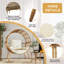Fauteuil en osier Boho