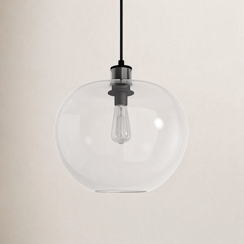 Rumford 1 - Light Sphere Pendant, Aged Iron, 15.63" H x 16" W x 16" D