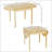 55" Solid Wood Kitchen Table