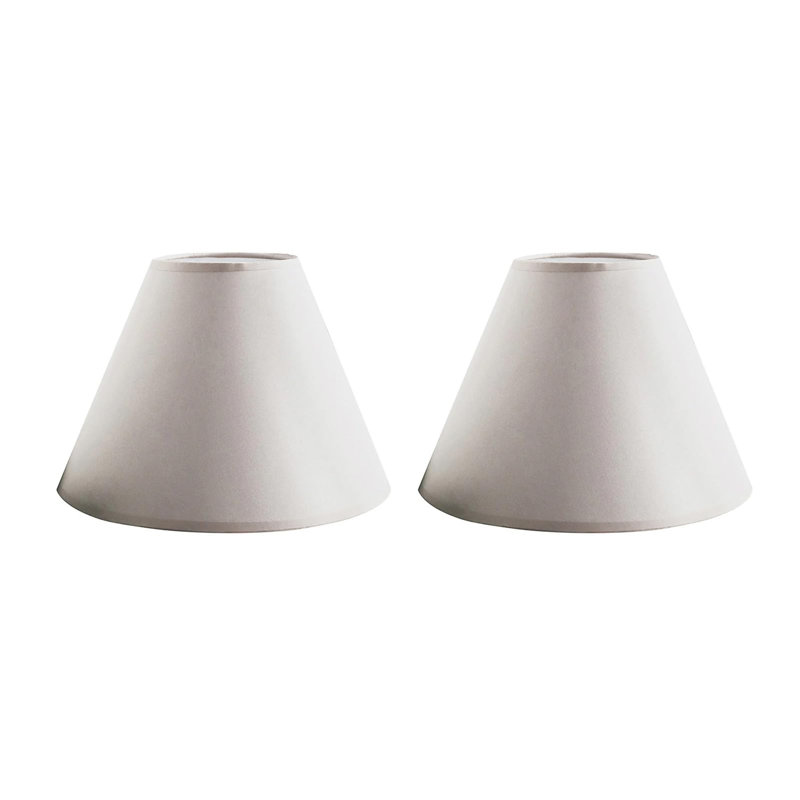 17cm H Fabric Empire Lamp Shade ( Uno ), Ivory