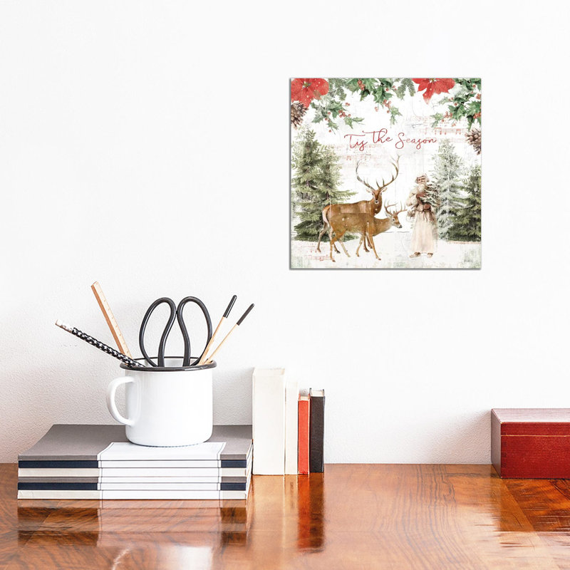 Wooded Holiday Ii by Katie Pertiet - Wrapped Canvas Gallery-Wrapped Canvas Giclée, 30.48 cm H x 30.48 cm W