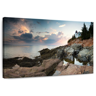 Sunset At Bass Harbor Lighthouse Photography