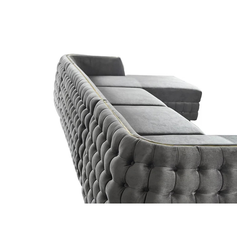 Canapé modulaire Lamor, Tissu gris