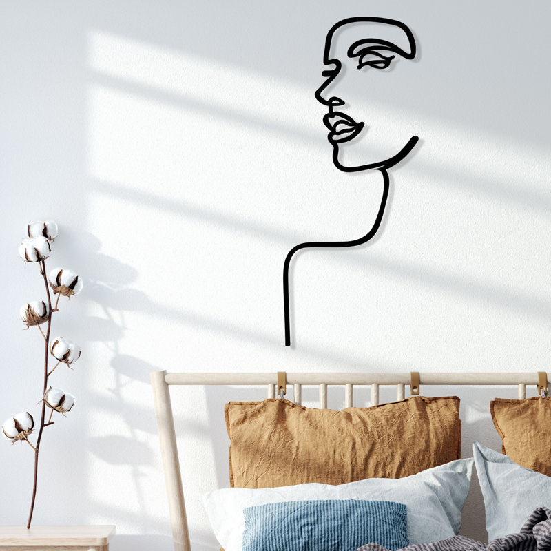 Elegant Decorative Metal Wall Accessory, Black Finish, 16.5 x 39.4 inches | 100% Metal Construction, Thickness: 0.06 inches | Perfect for Home Decor, Living Room, or Office | Durable and Stylish Design to Enhance Any Space