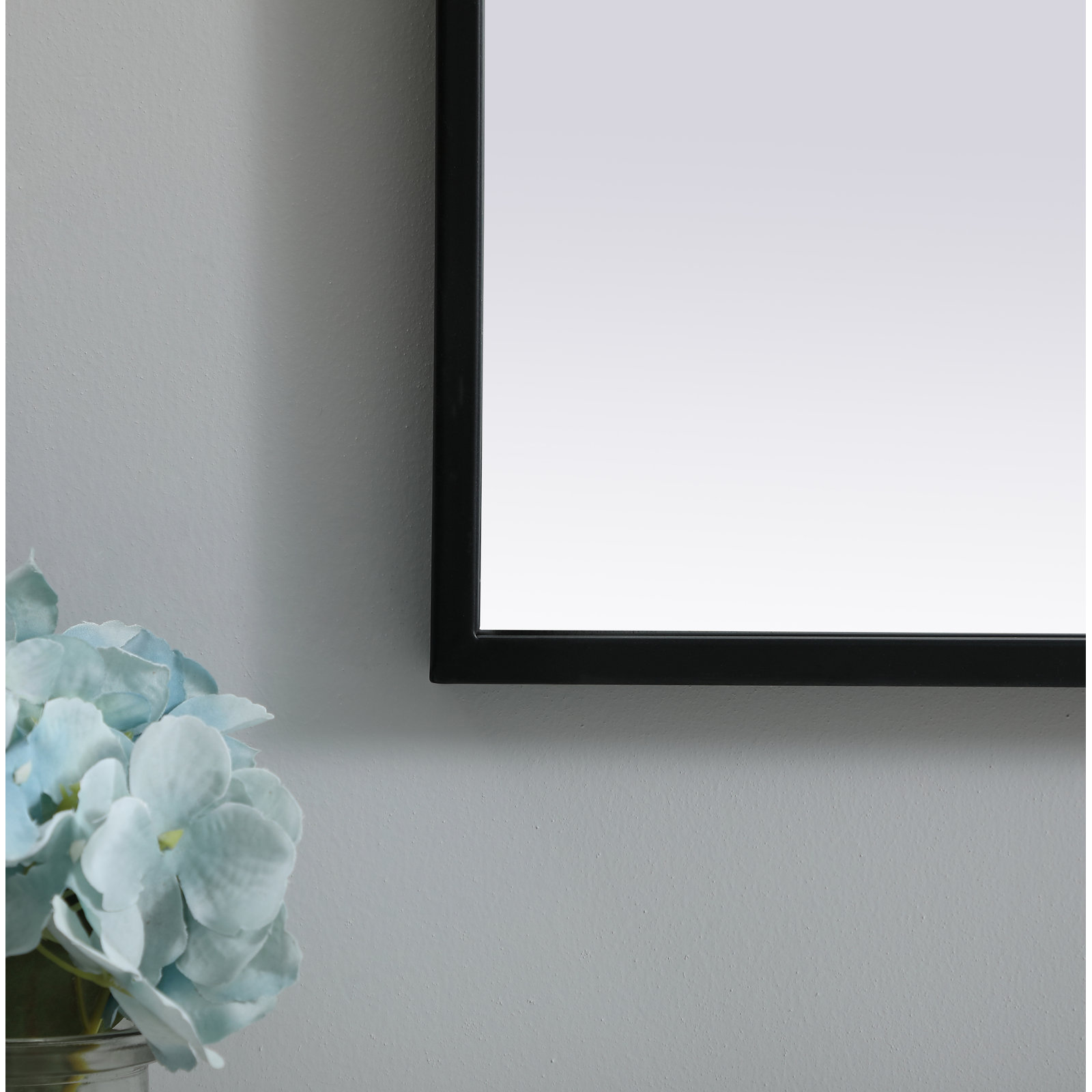 Sabine Metal Arch Wall Mirror, Black, 40" x 24"