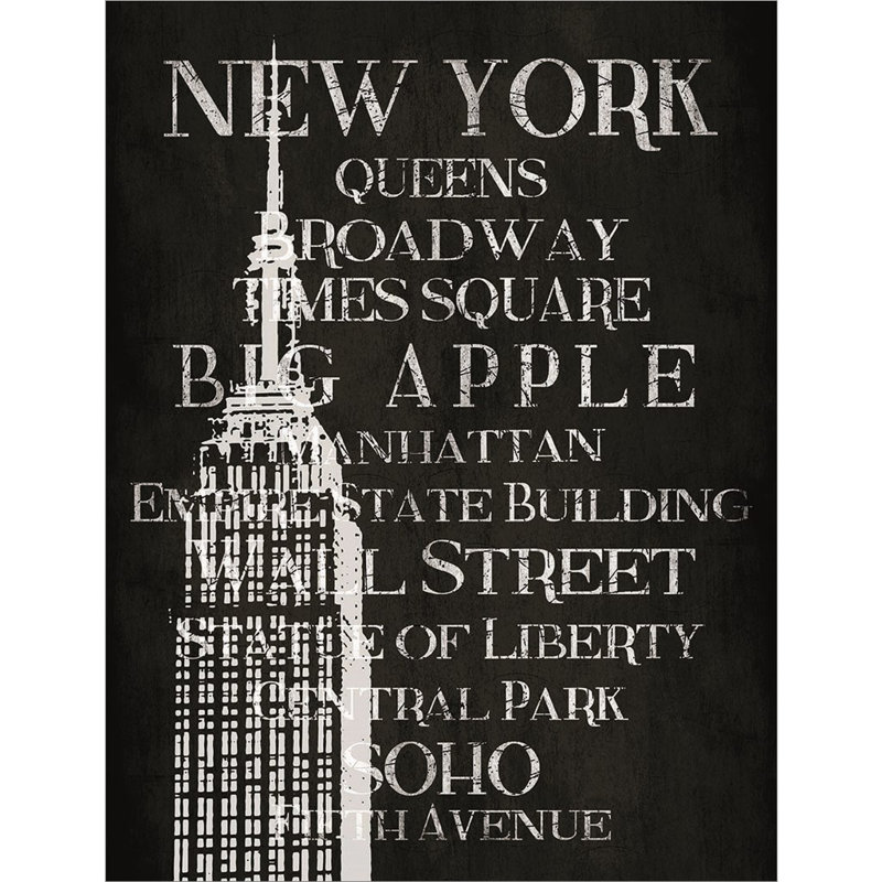 "New York" noir et blanc par Jace Gray - cadre photo