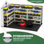 Remise de rangement en plastique avec plancher l 8 pi x P 12 pi