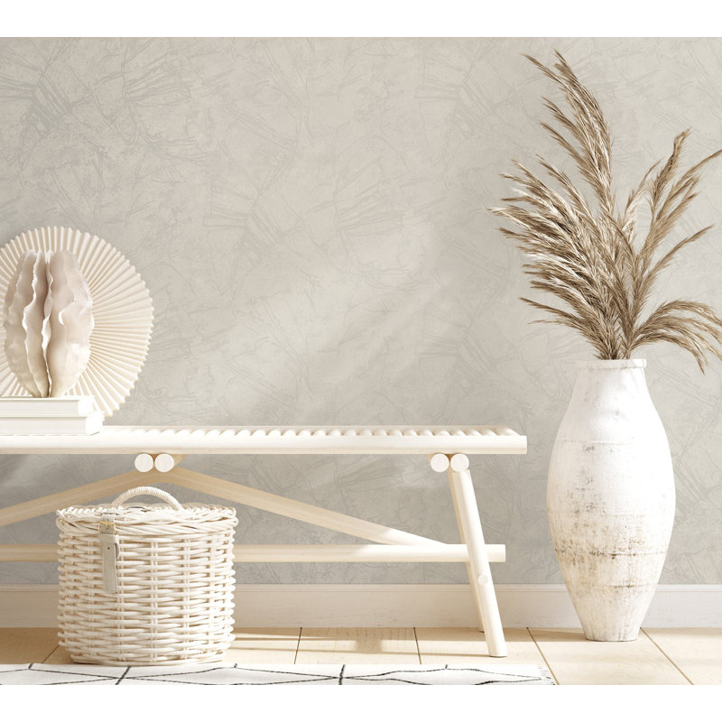 Galerie Terra Abstract Eco Clay Wallpaper, Gray
