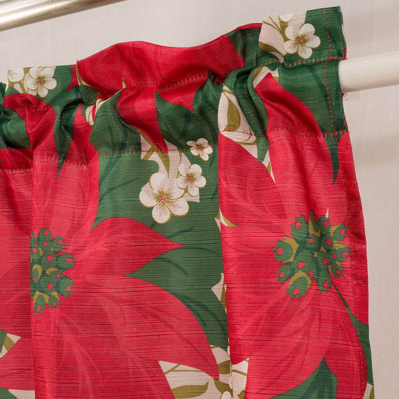 Rideau de cuisine Irva Poinsettia