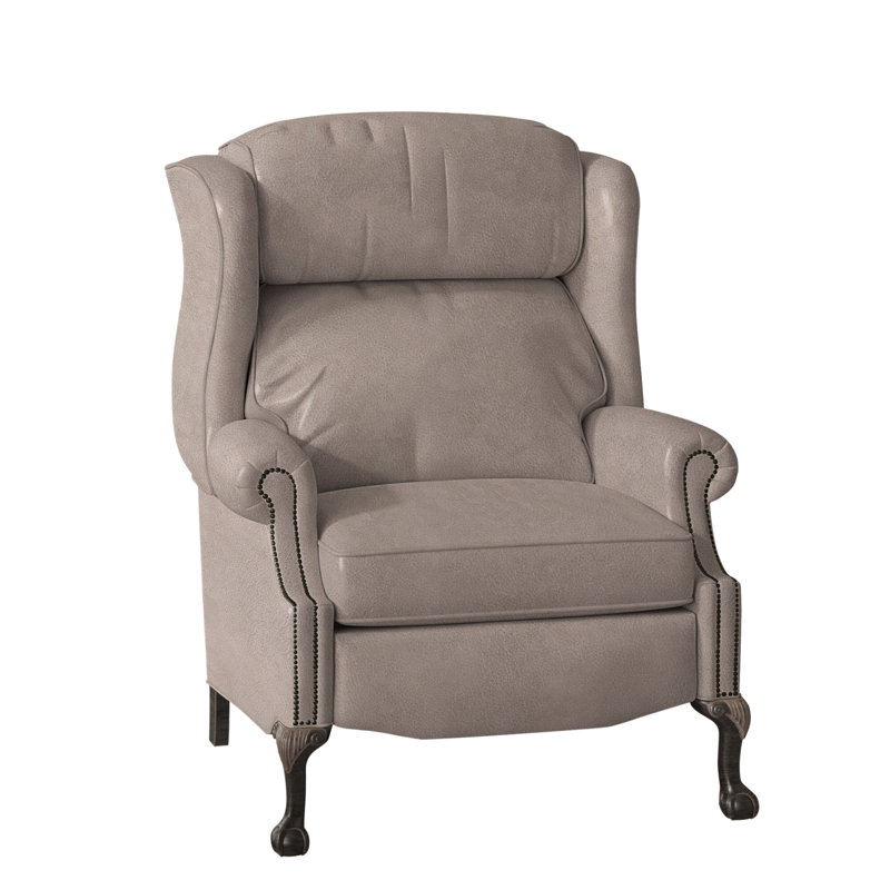 Fauteuil inclinable en cuir Maxwell, Cuir véritable cerise corinthienne, Plantation, Manuel