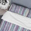 Ensemble de housse de couette en microfibre mauve / turquoise 3 pièces