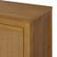 Armoire de rangement moderne Ameer avec 2 portes incrustées en rotin, des tablettes réglables et un cadre en bois massif-118226004
