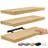 Makalani 3 Piece Solid Wood Floating Shelf, Maple-1601915839-1601915835