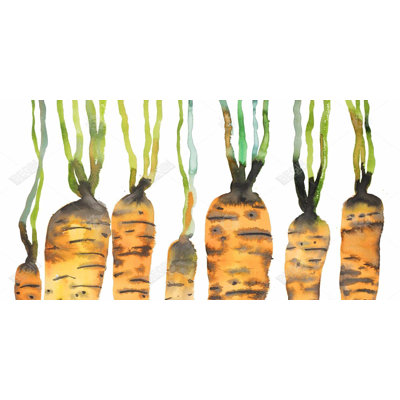 Watercolor carrots - 15.75"x31.50" Desk mat