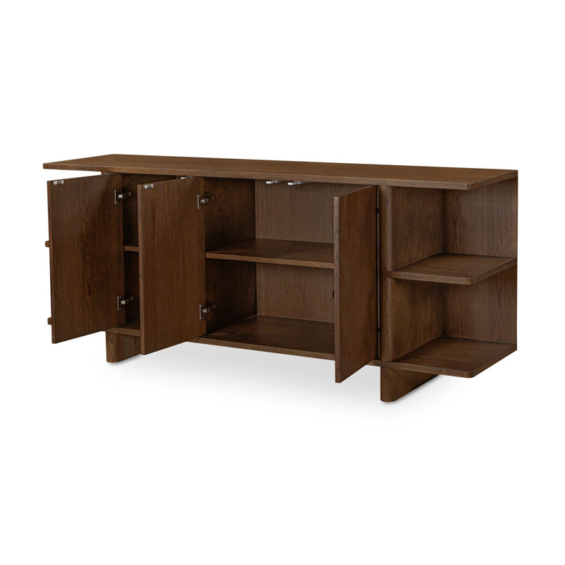 Casey Sideboard Rustic Oak, Dark Brown
