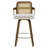26.77" Upholstered Cane Back Counter & Bar Stool With Armrest-2129382408