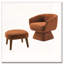 Chaise de loisir rembourrée avec repose-pieds-635523543
