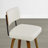 Upholstered Swivel Counter Stool with Walnut Bentwood Frame-1910105415-1909538829