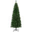 Arbre de Noël artificiel mince de 6 pi, 618 pointes, aspect de conception de branche réaliste, ignifuge, processus d'assemblage simple, fonction de texture, installation facile,