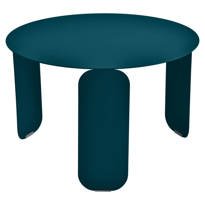 BeBop Round Outdoor Coffee Table , in. W in. D, Acapulco Blue, 15" H x 24" W x 24" D