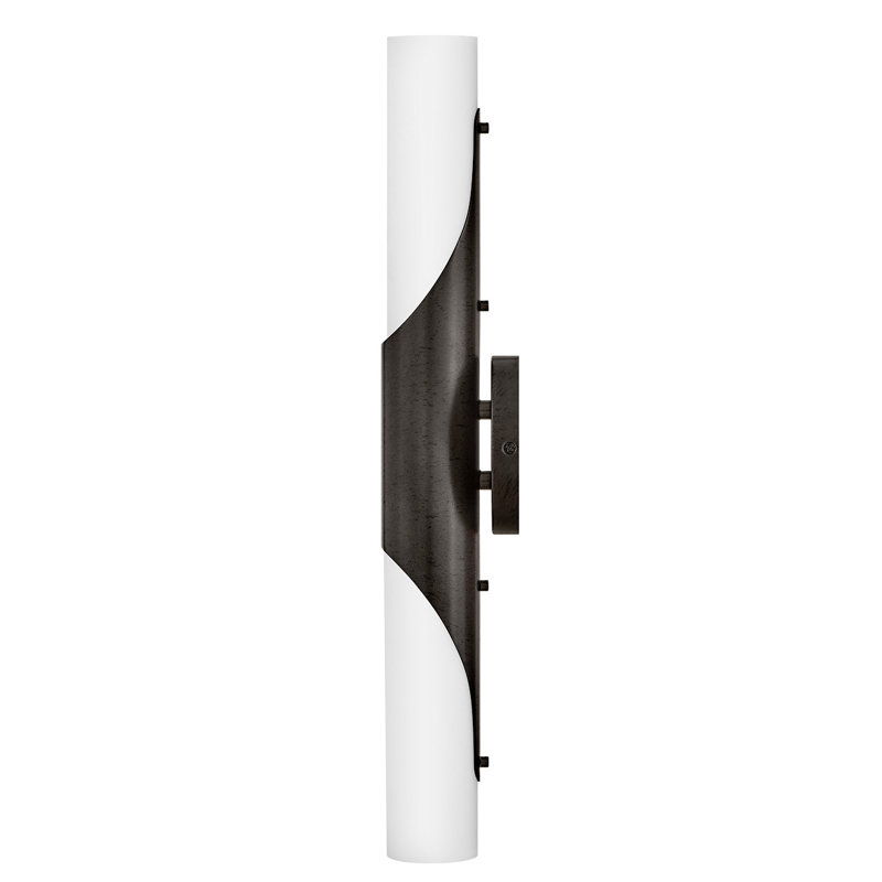 Grace 22.75-in Integrated LED Bath Vanity w/ Etched Opal Glass, Textured Black Oxide