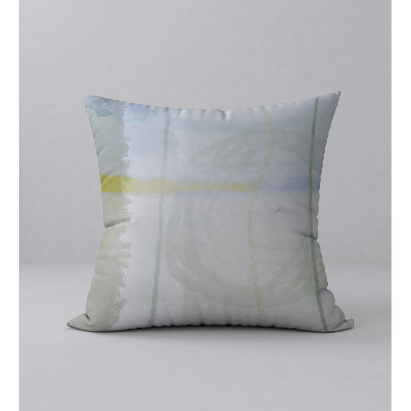 Abstract Reversible Throw Pillow, 18" x 18"