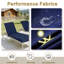 Coussin de chaise longue d'extérieur, ensemble de 2 coussins de chaise longue de patio, housse amovible, coussins de rechange pour chaises longues-1584832110