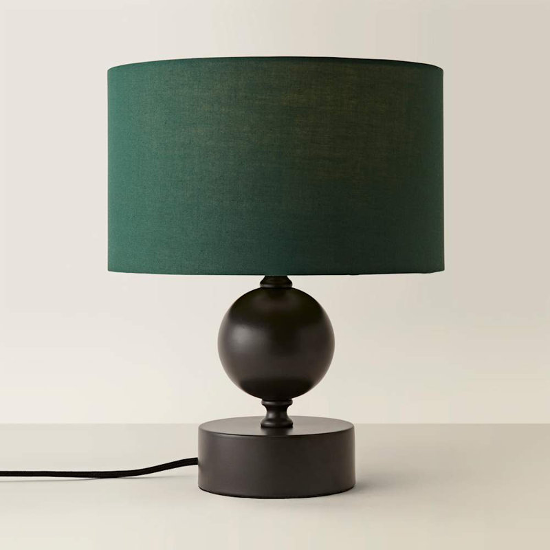 Coelho Metal Table Lamp, Green