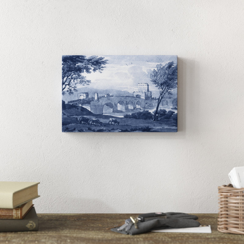 Pastoral Toile III by Claude Lorrain - Painting Print, Wrapped Canvas, 20cm H x 30cm W