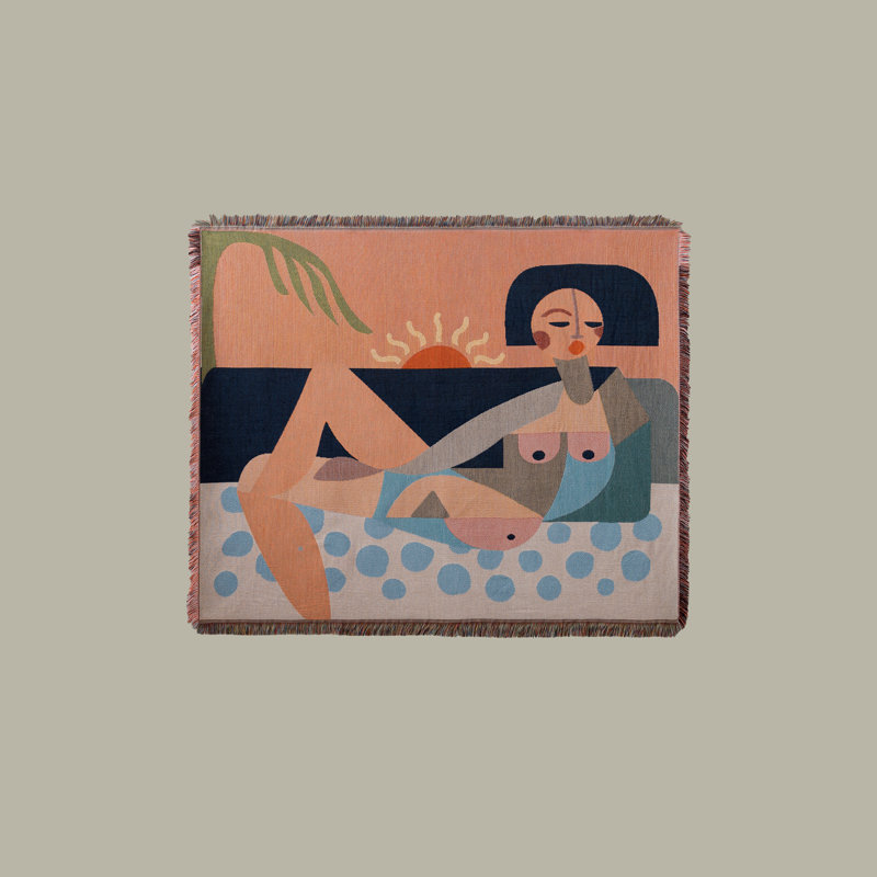 Jeté tissé Nude Beach