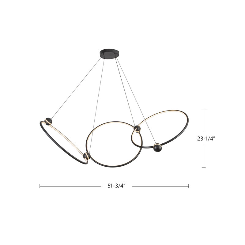 Isho 3 - Light LED Chandelier