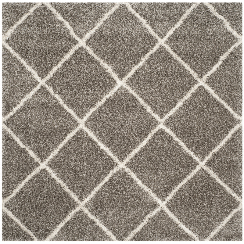 Darrol Performance Geometric Rug, Plush 1.2", Square 6'7"