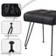 Tabouret de coiffeuse en similicuir avec pieds en métal-1033965562