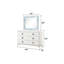 Commode 6 tiroirs Laguna
