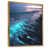 Toile avec cadre flottant or