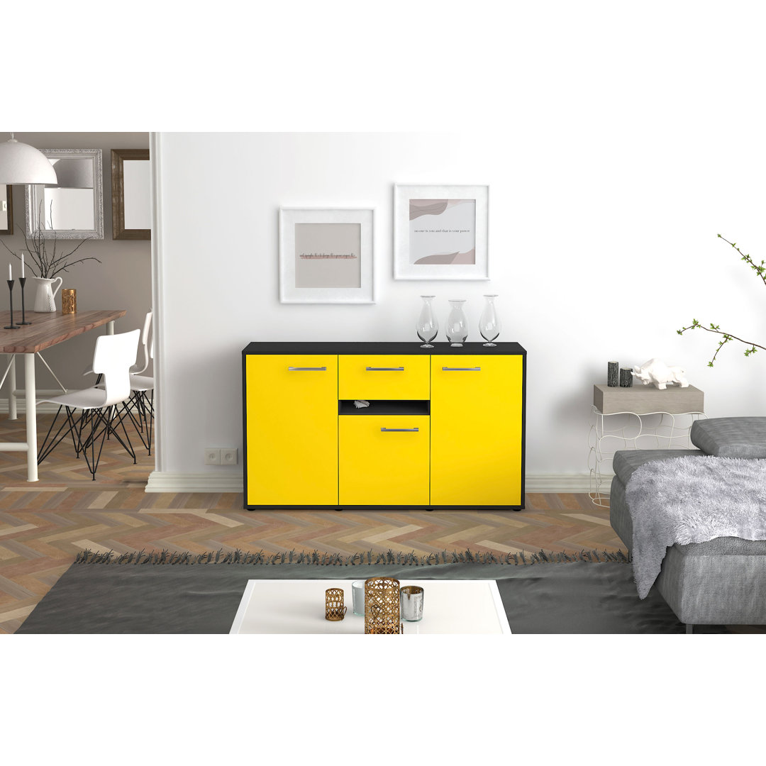 Sideboard Dorina, (136 x 79 x 35 cm), mit Metallgriffen