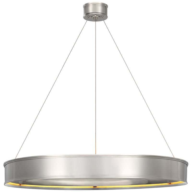 Chapman & Myers Connery 40" Ring Chandelier, Polished Nickel