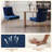Velvet Upholstered Side Chair With Gold Legs -58014390-5490006