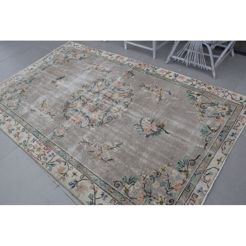 Grand tapis turc tissé à la main au design antique pour la chambre à coucher et le salon - Vintage Home Decor