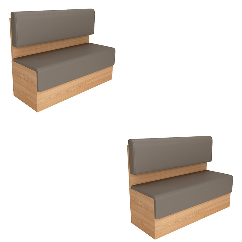 Banc rembourré en similicuir Simple Fashion
