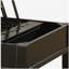 Table basse noire avec surface relevable