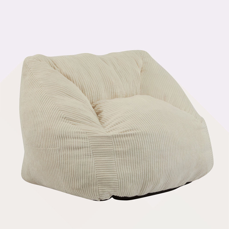 Fauteuil à billes d'intérieur en fausse fourrure