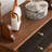 Rounded Coat Rack with Oak Dual Drawers