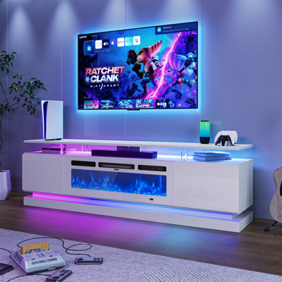 Meuble télé 70 po avec foyer électrique 36 po