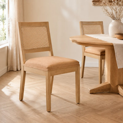 Ensemble de 2 chaises en rotin