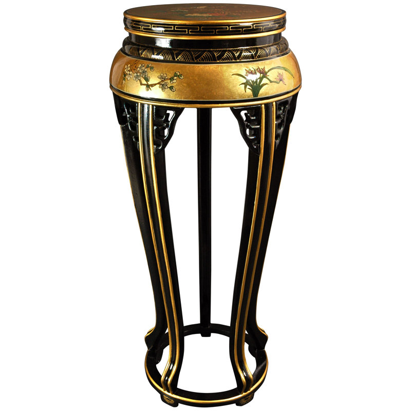 Pedestal Plant Stand, Gold